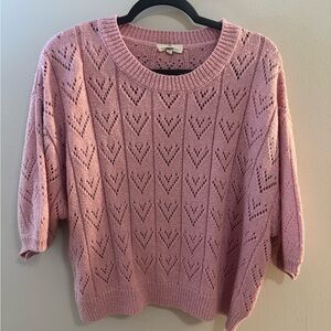 Entro Pink Knit Women's Sweater